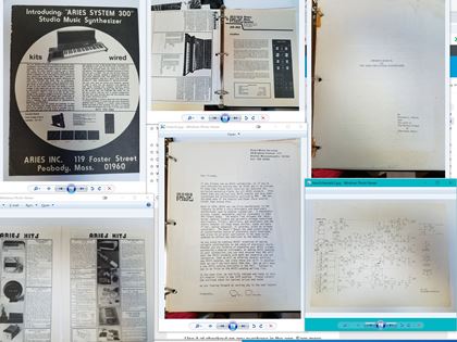 Aries-300 Music System manual& literature